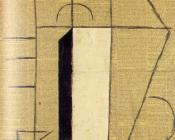 桌子上的瓶子 - 巴勃罗·毕加索